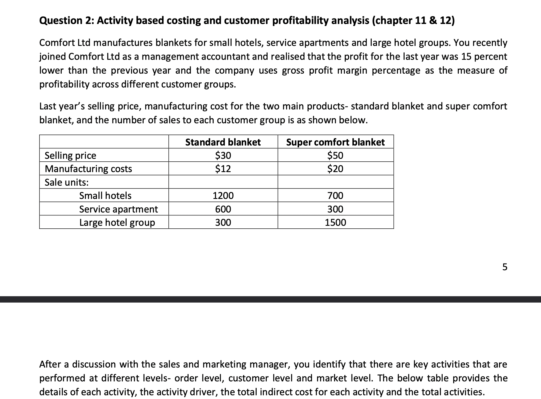 reject special order (chapter 10) and part (b) discounted cash flow (chapter