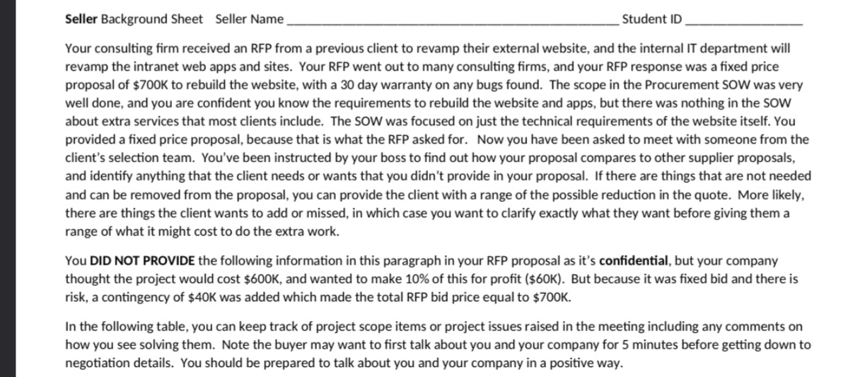 I need a script for negotiation as a seller for any company