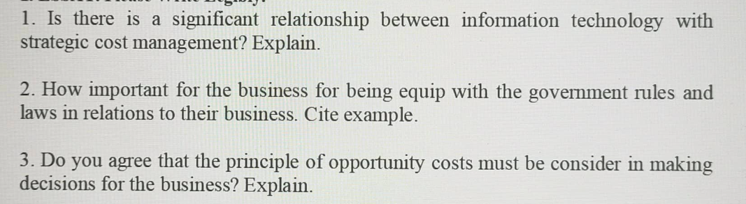  1. Is there is a significant relationship between information technology with
