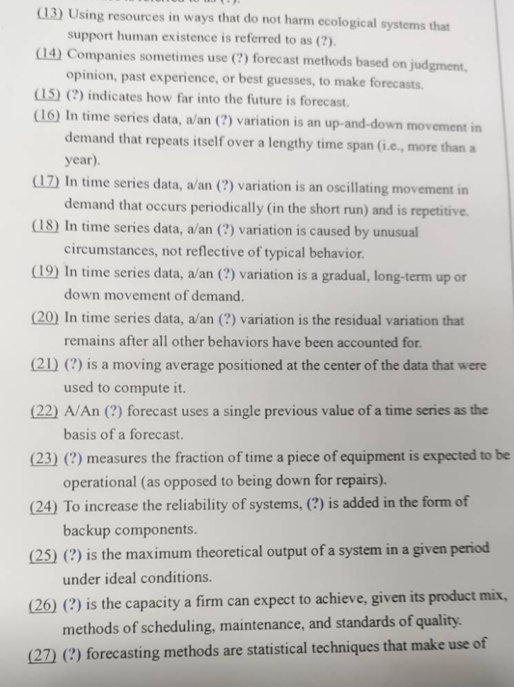 please help answer this question 13 - 27 (13) Using resources in
