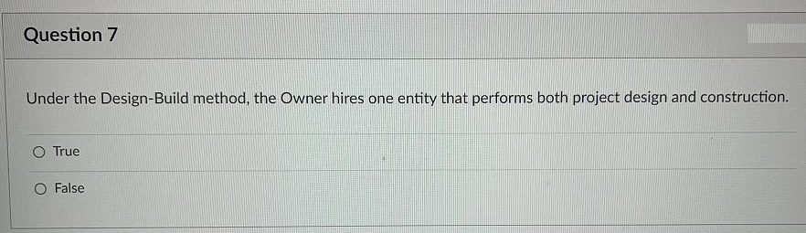 4 What is the main disadvantage of the Design-Bid-Build (Traditional) project delivery