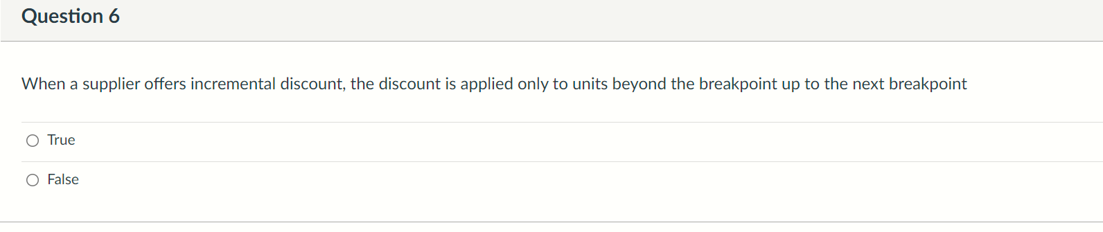 random and non stationary. 0 True 0 False Question 3 Safety stock