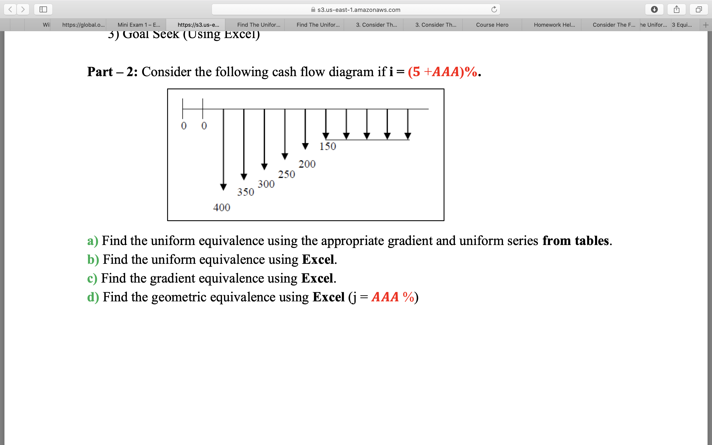 interest = 10%j=5% E s3.us-east-1.amazonaws.com Wil https://global.o... Mini Exam 1 - E...