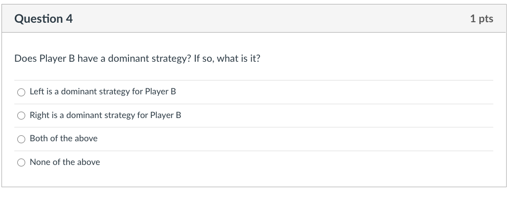 players are playing the following game. Player A can choose either Top