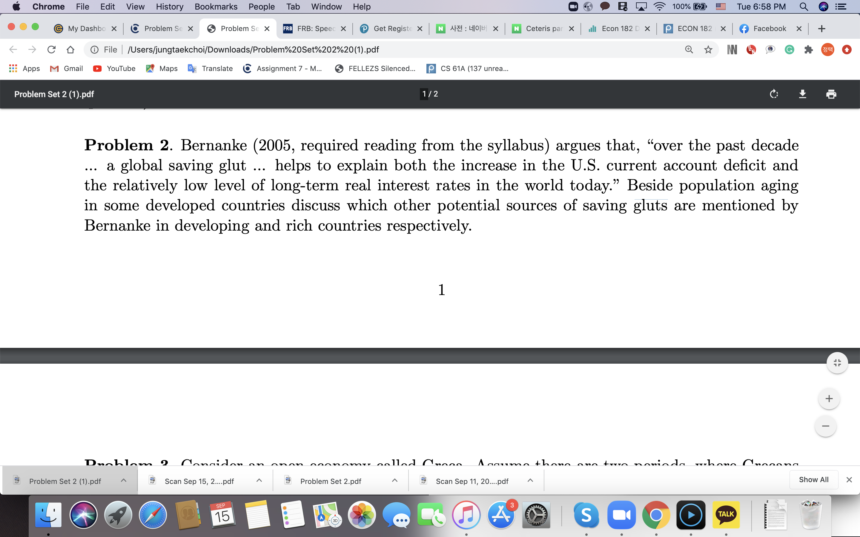 Problem2 is about summarizing the blow context. please type it, not hand-writing
