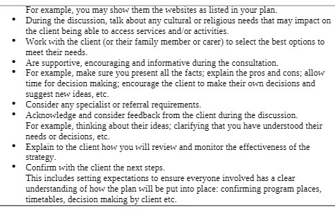 For example, you may show them the websites as listed in