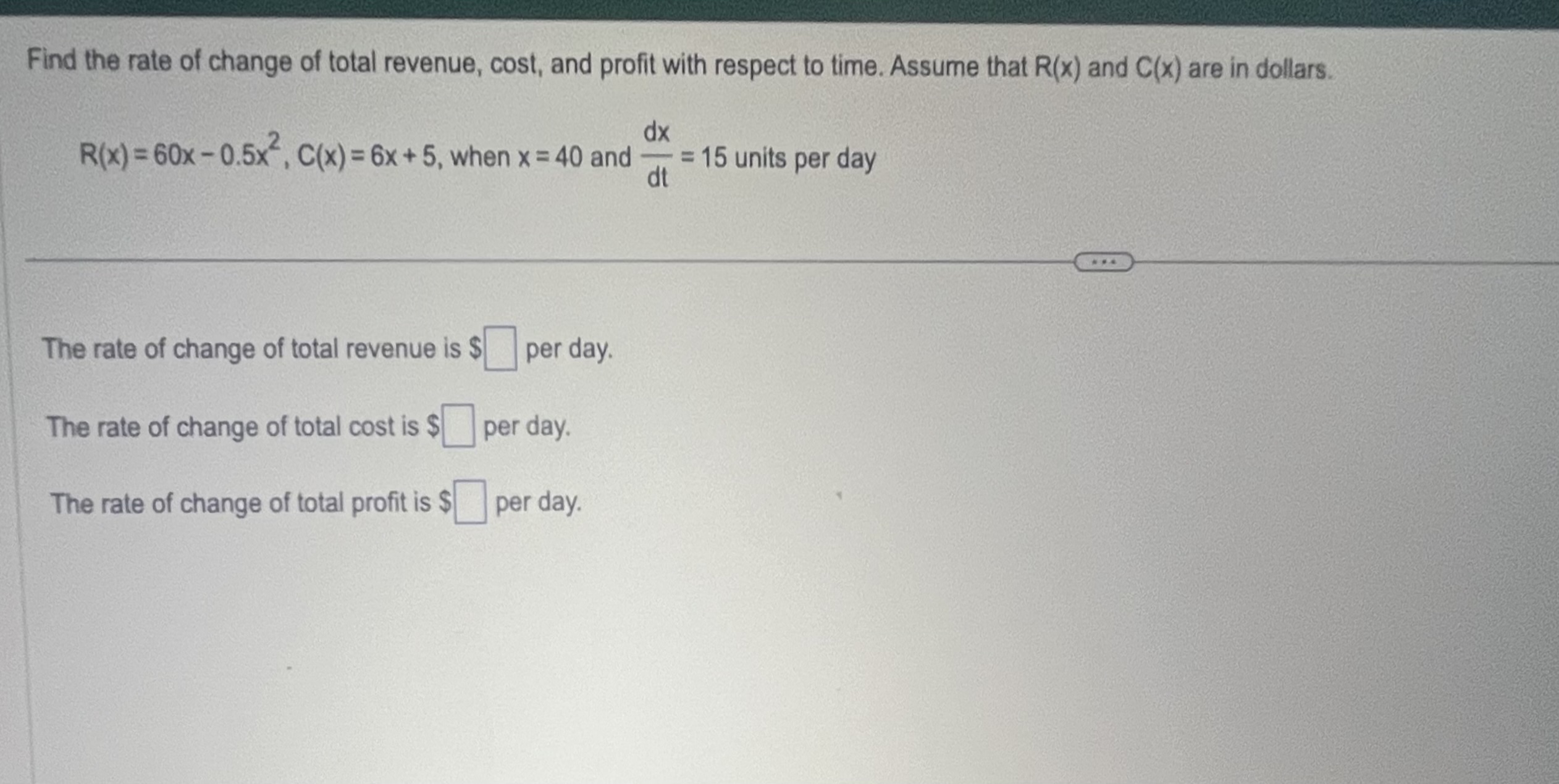 is, the value of x) that will produce the minimum average cal