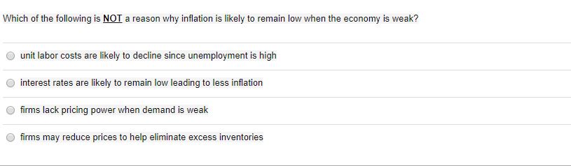 financing needs C) increase in labor productivity C) large fiscal, trade and