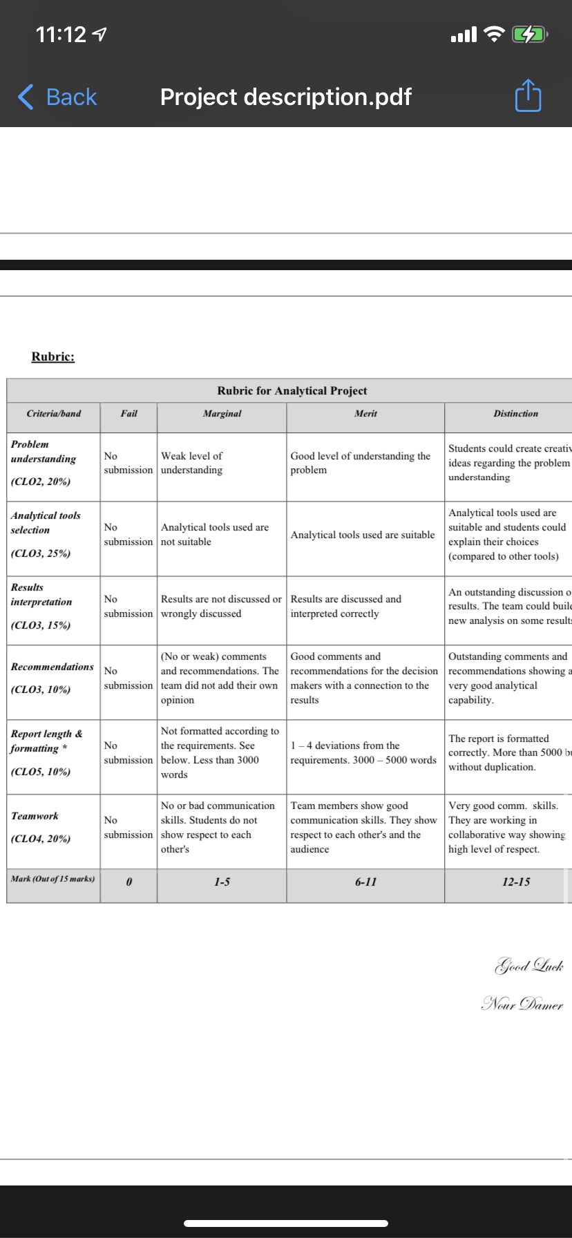 Project description.pdf - The discussion sessions will be scheduled during the 143'