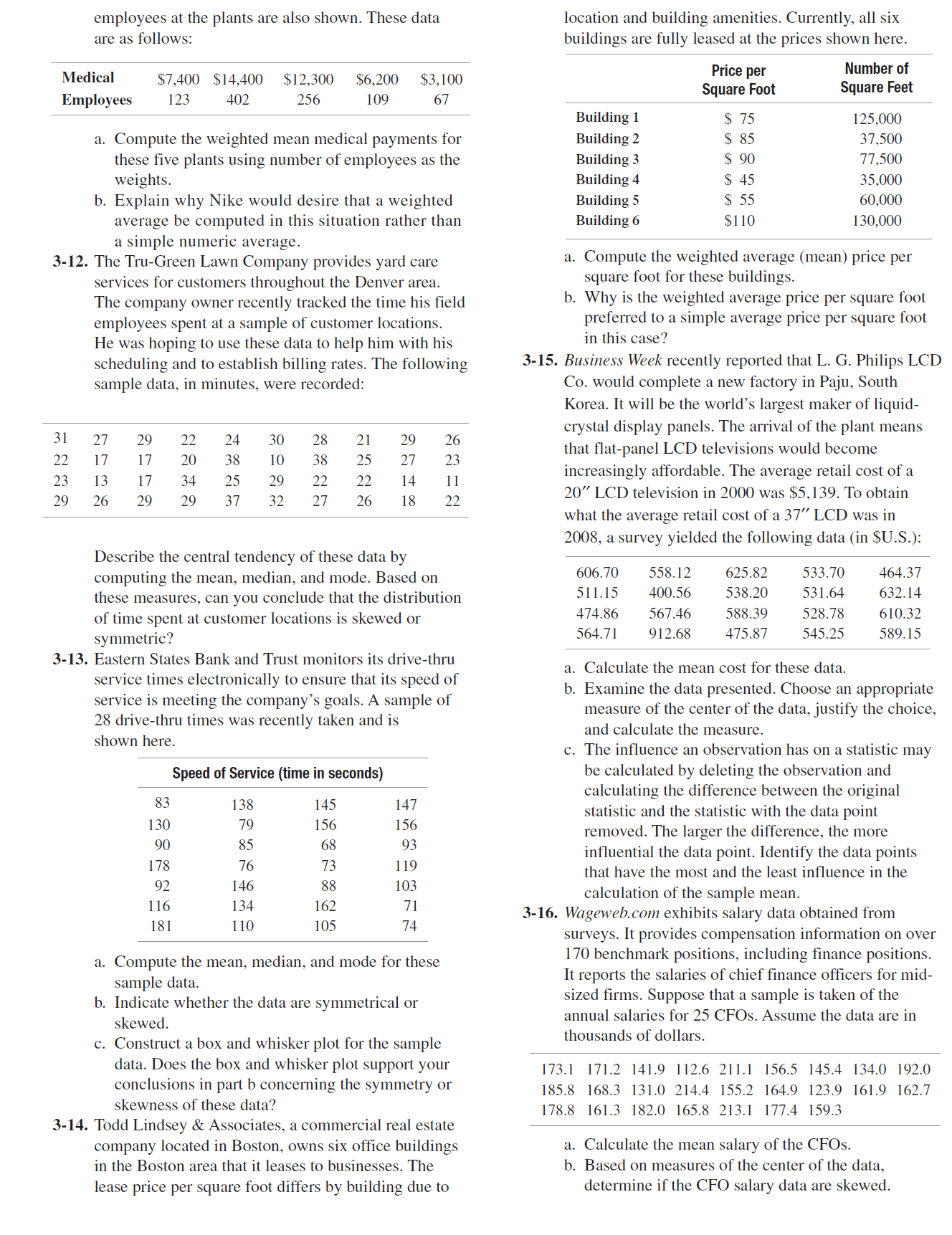  employees at the plants are also shown. These data are as