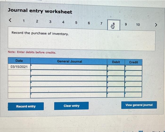 March 15, 2021, when the raw materials are purchased the spot rate