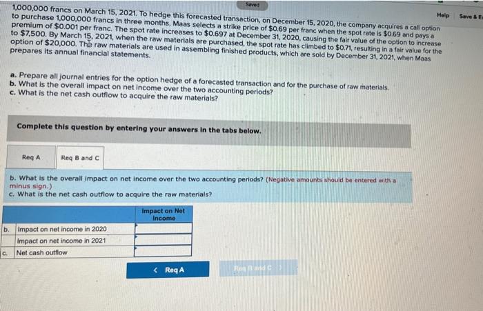 are sold by December 31, 2021, when Maas prepares its annual financial
