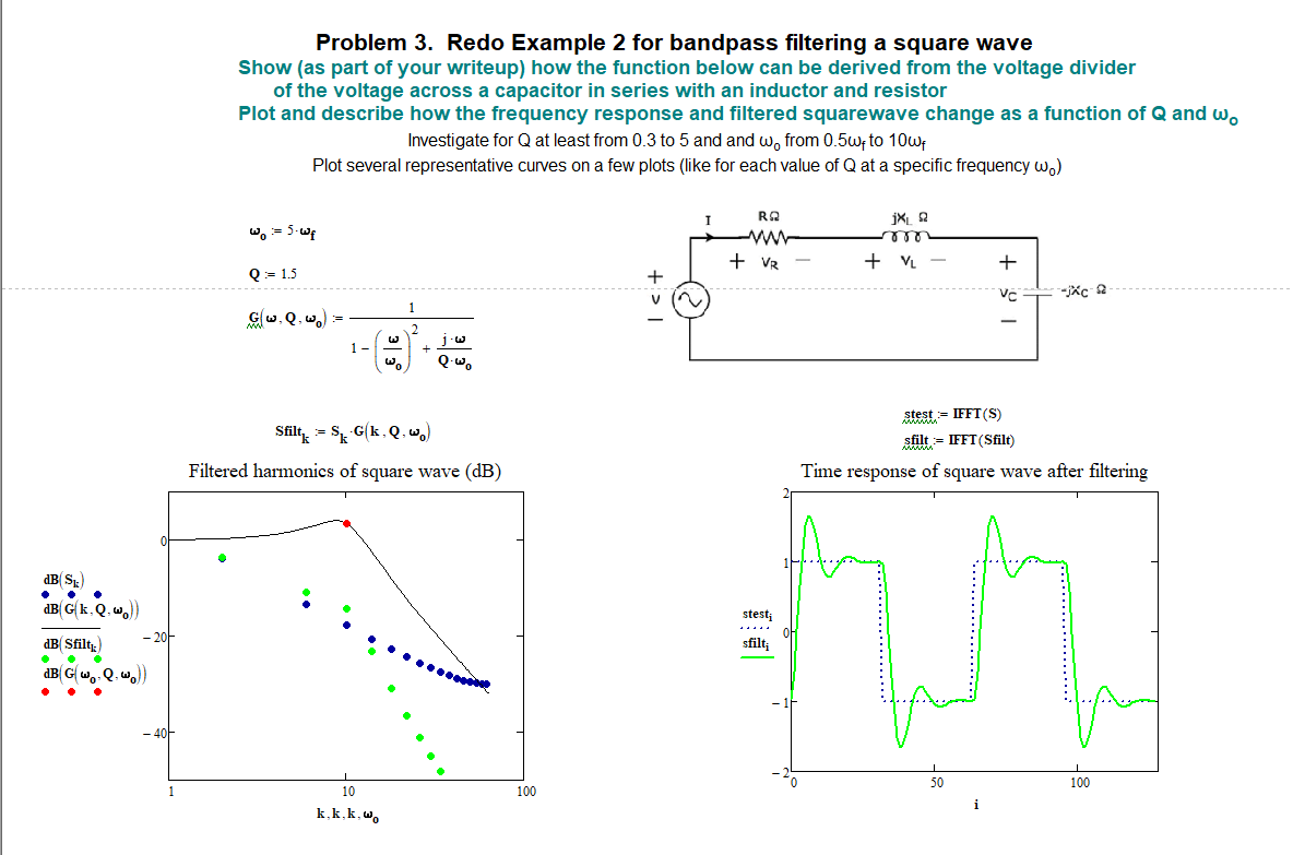 This mathcab sheet includes examples that you can modifiy to complete the