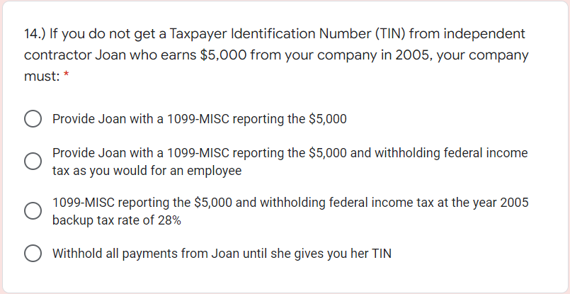  Please show work 14.) If you do not get a Taxpayer