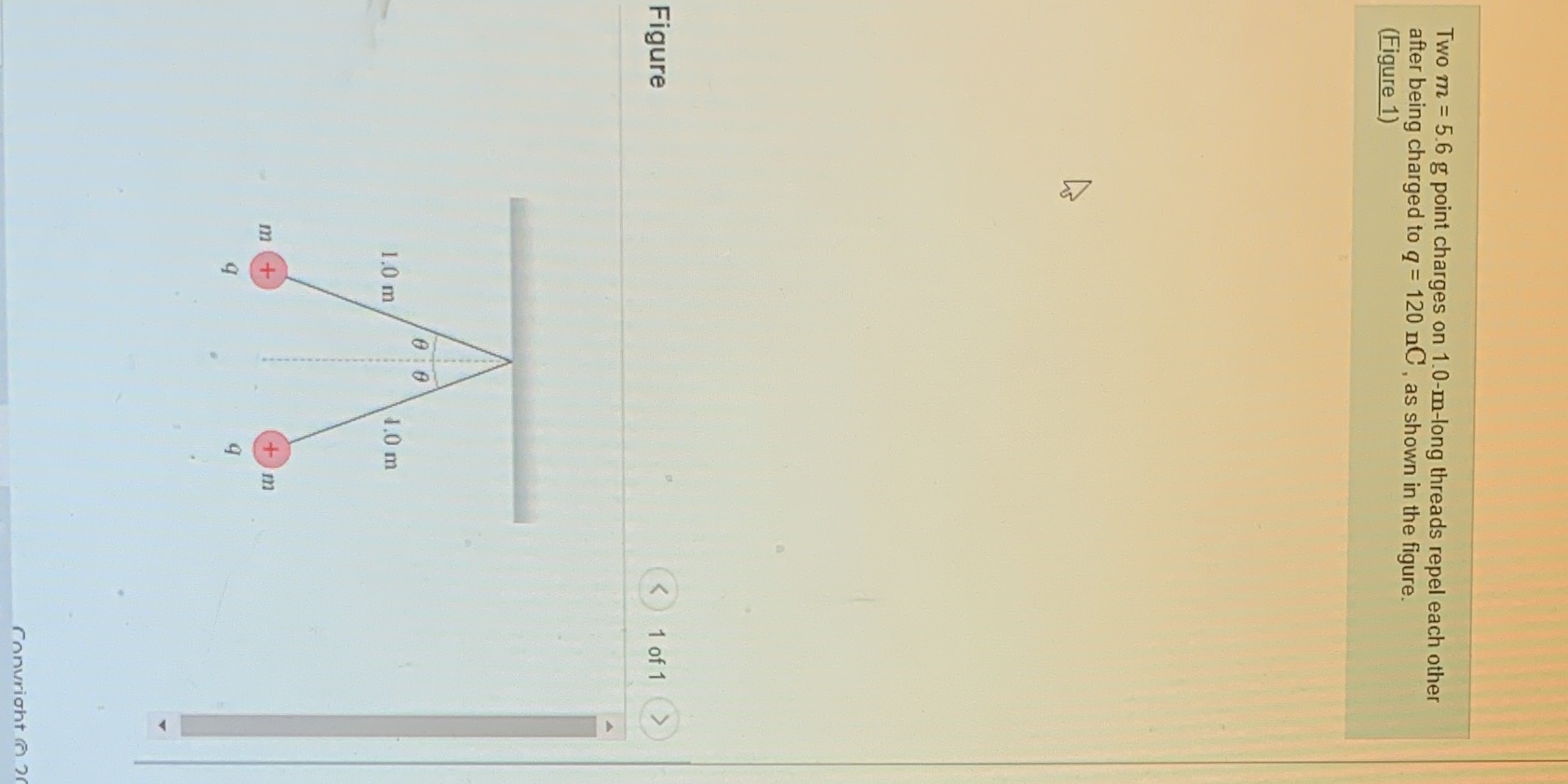 Solve for theta and give answer to 2 sig figs. Use small