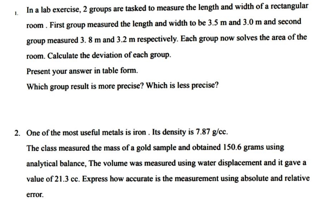 Please answer. 1. In a lab exercise, 2 groups are tasked to
