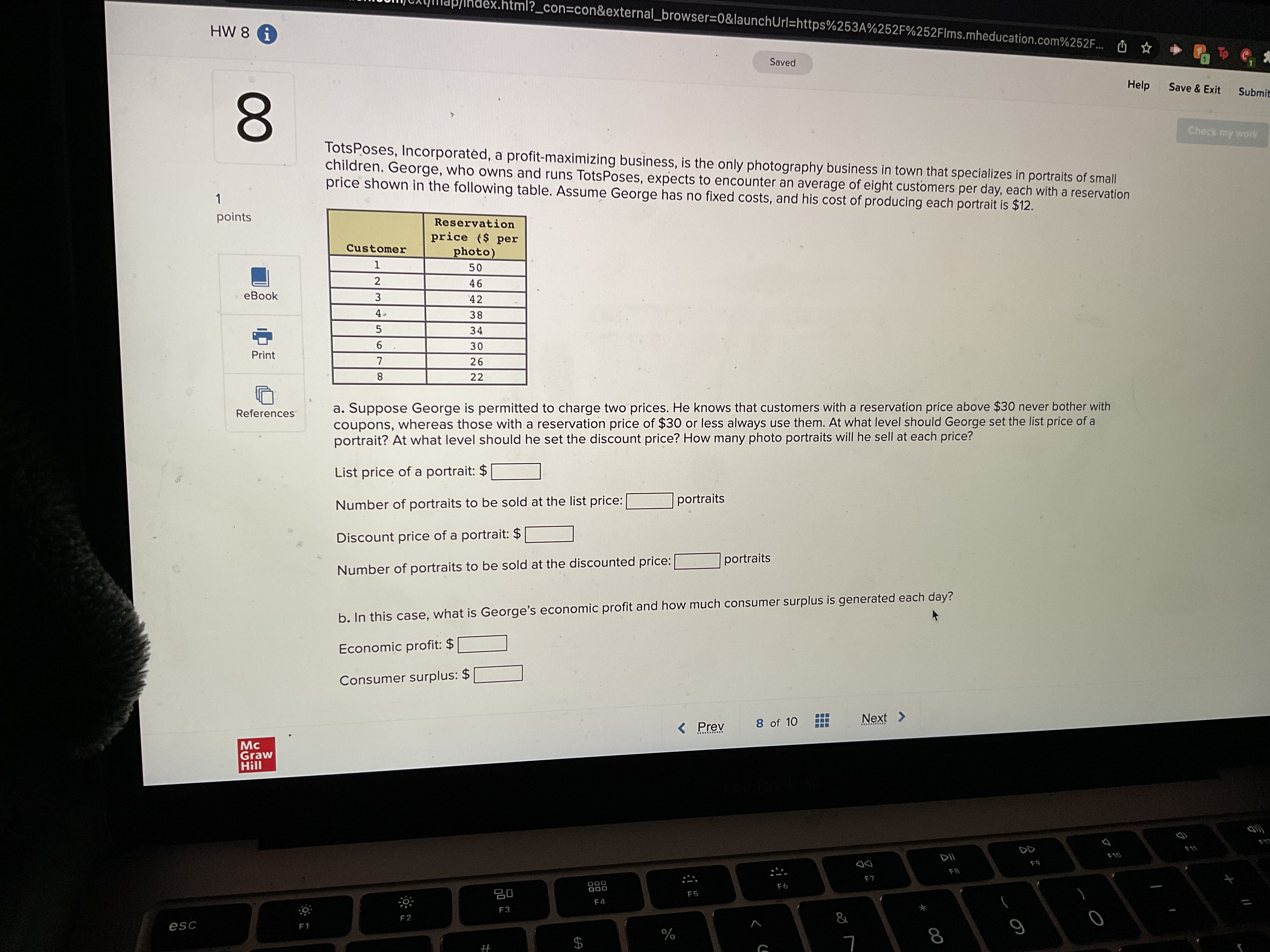 HW 8 i index.html?_con=con&external_browser=0&launchUrl=https%253A%252F%252FIms.mheducation.com%252F... ( 7 Saved 8 Help Save &