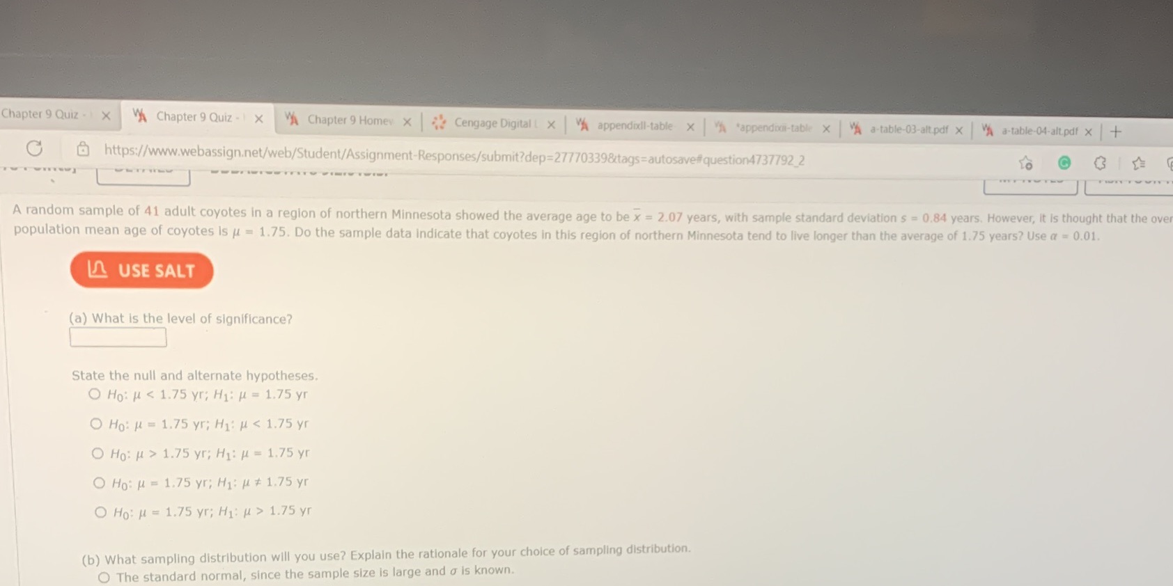 Chapter 9 Quiz -X Chapter 9 Quiz - 1 x A