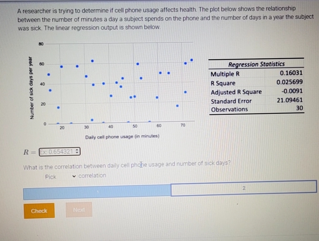 R= and the "pick" is moderate, strong or weak. A researcher is