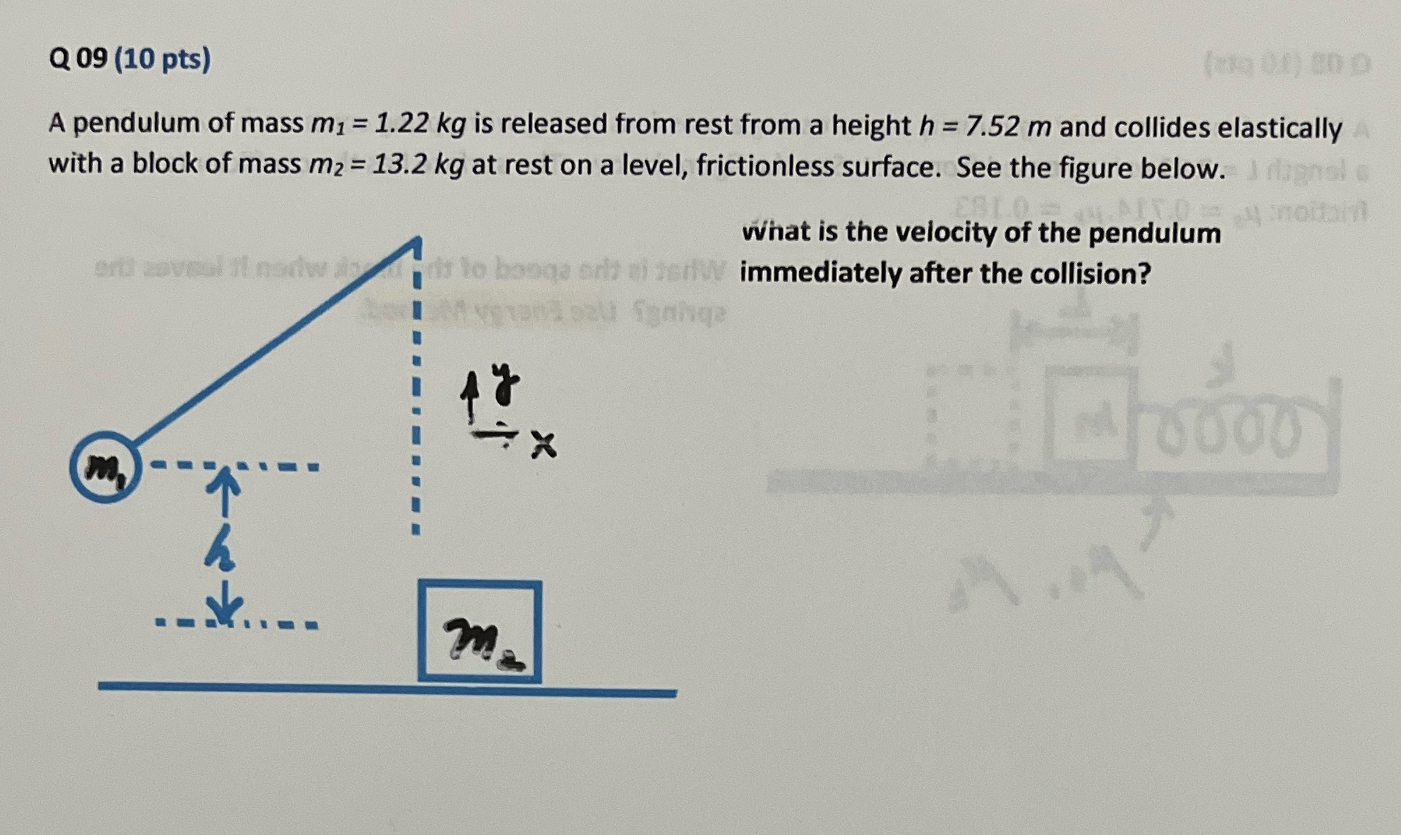 Please explain in basic simple ways, including free body diagrams Q 09