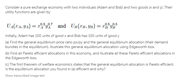 and given by us(xb. )b) = XD + VD Their endowments are