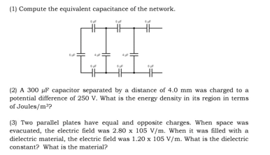 auivalmt of fTT* (2) A 300 pF by a of 4.0 m