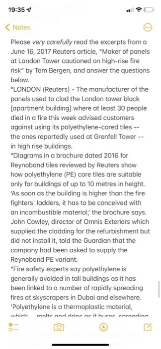 19:35 q < Notes Please very carefully read the excerpts from a