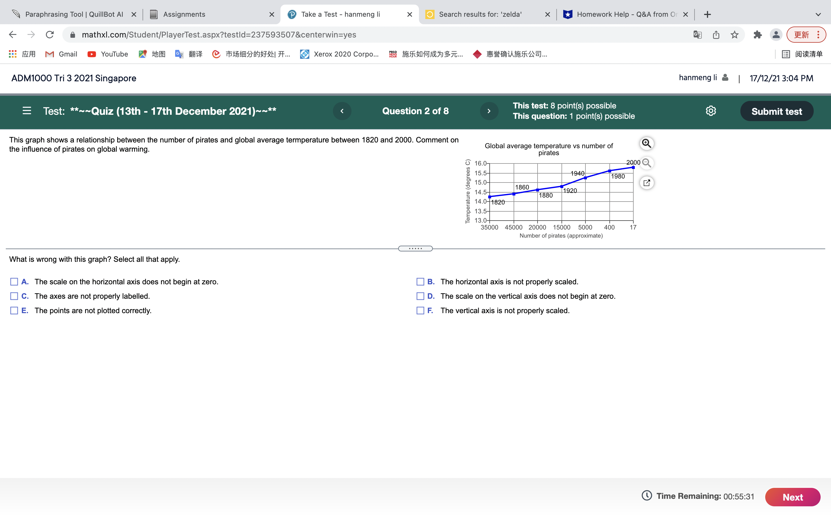  Paraphrasing Tool | QuillBot Al X Assignments X Take a Test