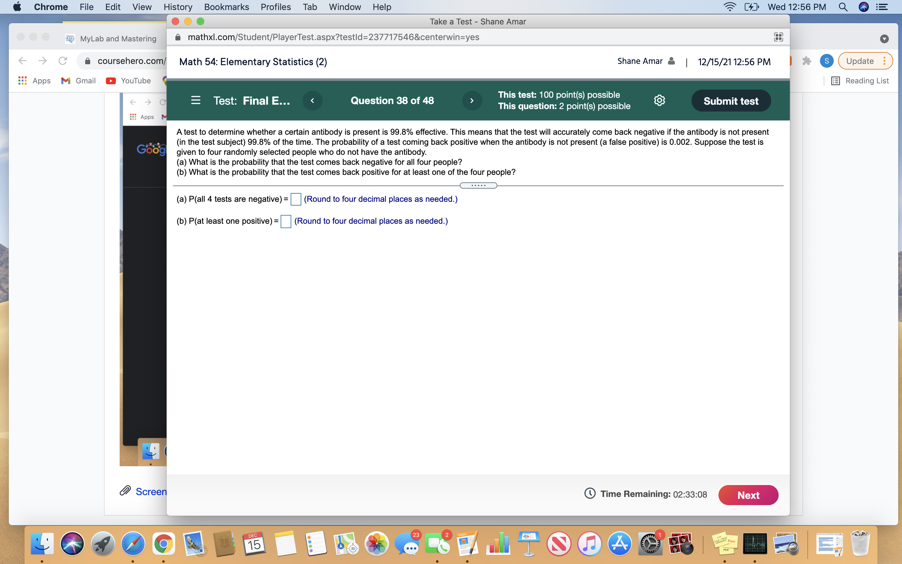 6 Chrome File Edit View History Bookmarks Profiles Tab Window Help