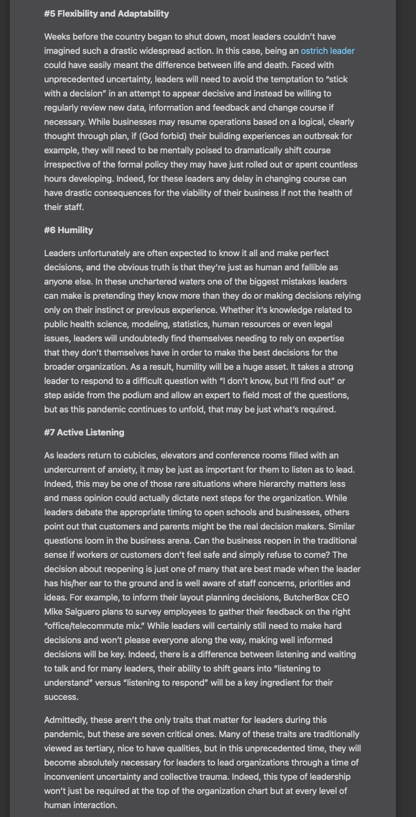 and provide any references used. 7 Leadership Traits For The Post COVlD-19