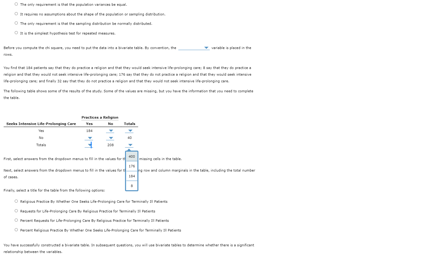 patients whose religious traditions are more varied than those of the patients