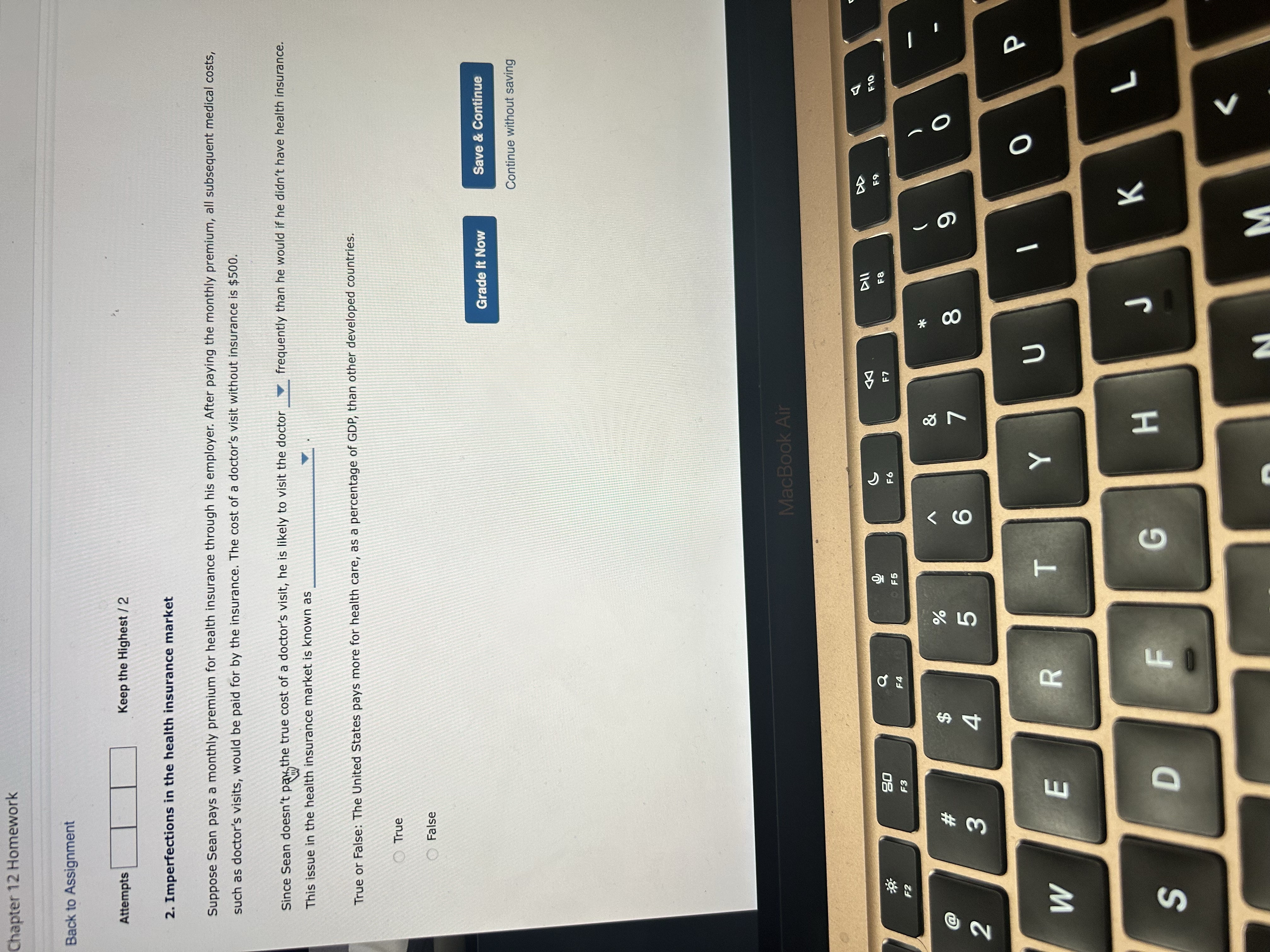 Chapter 12 Homework Back to Assignment Attempts Keep the Highest /