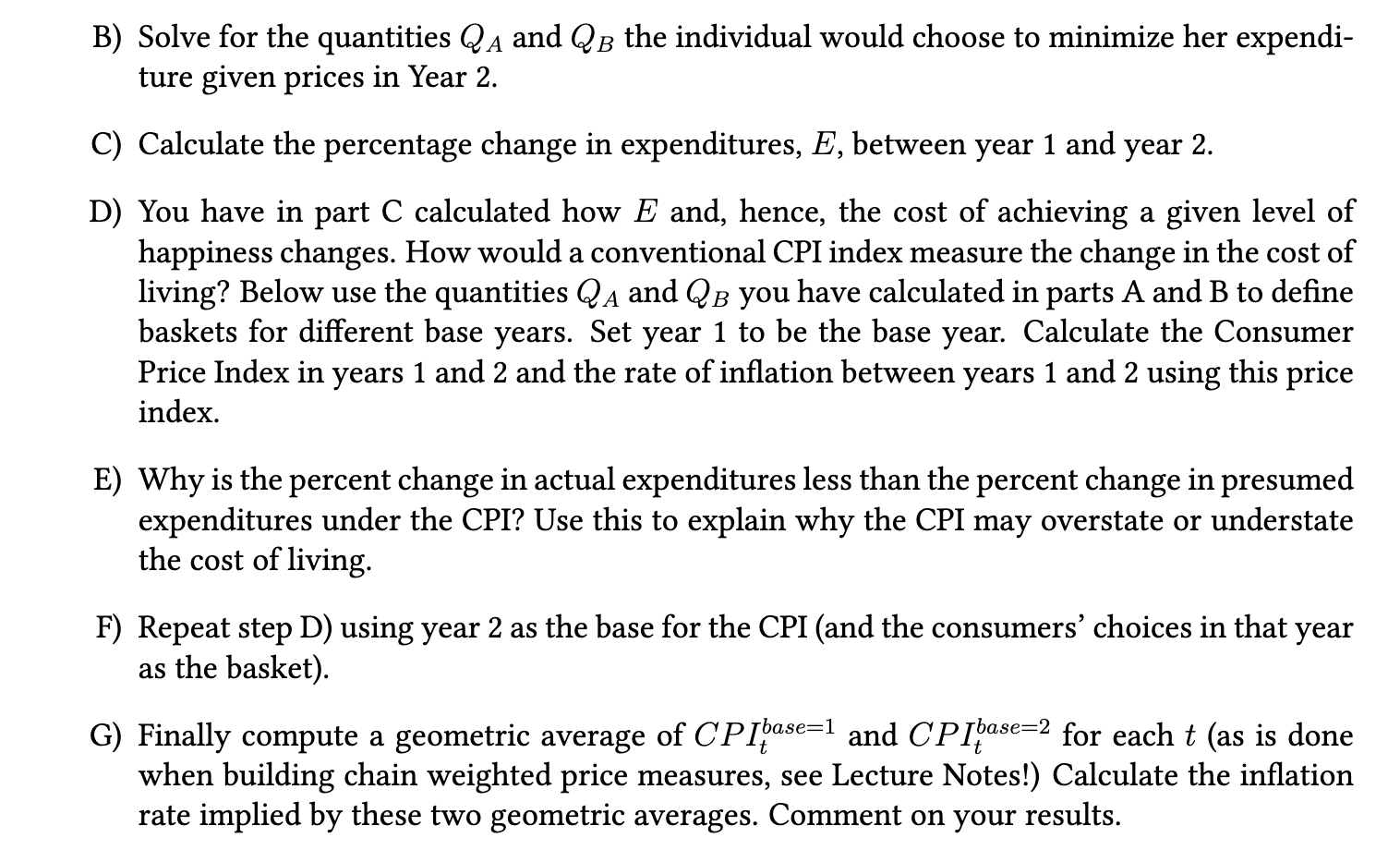 following the base year and understate it in years prior to the