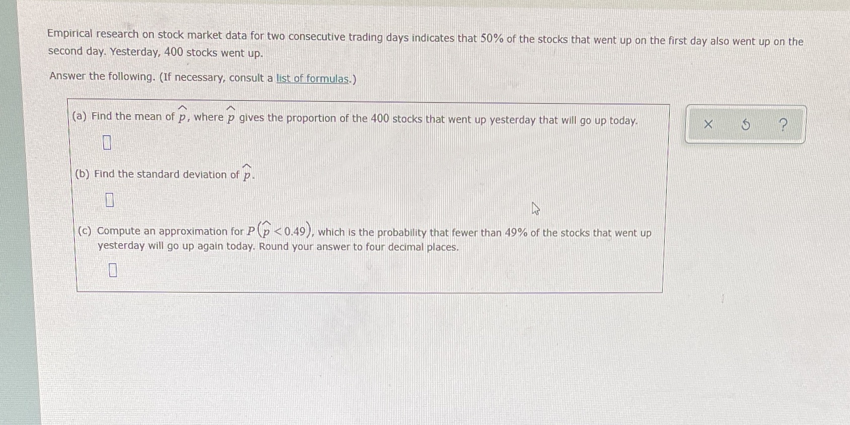 Please help Empirical research on stock market data for two consecutive trading