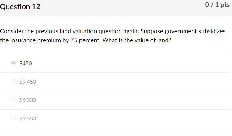shows how the benefits and cost of land use are impacted by