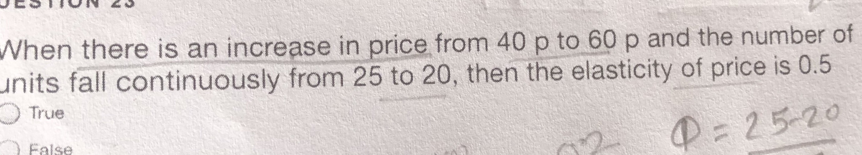 Pls answer with solution When there is an increase in price from