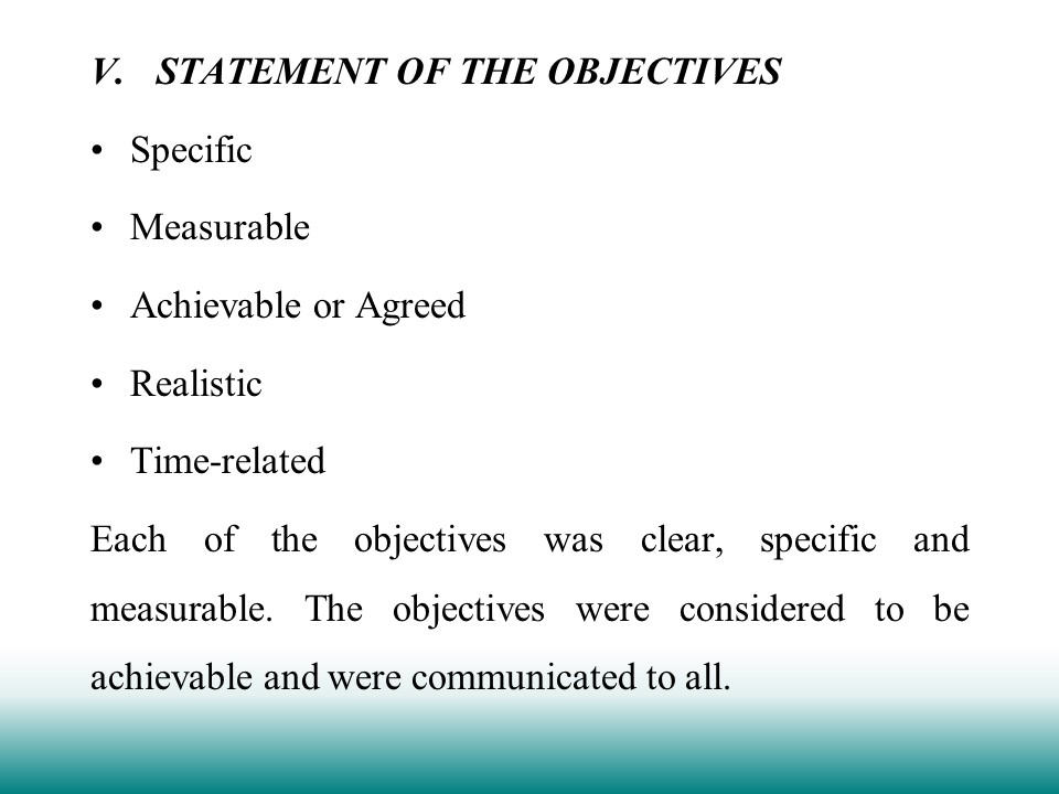 to be completed and determine what resources are required. Example: Make the