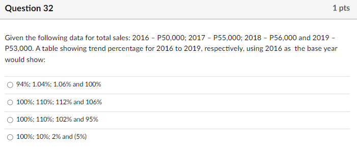 Hello tutor, please help me solve these problems. Thank you! Question 32
