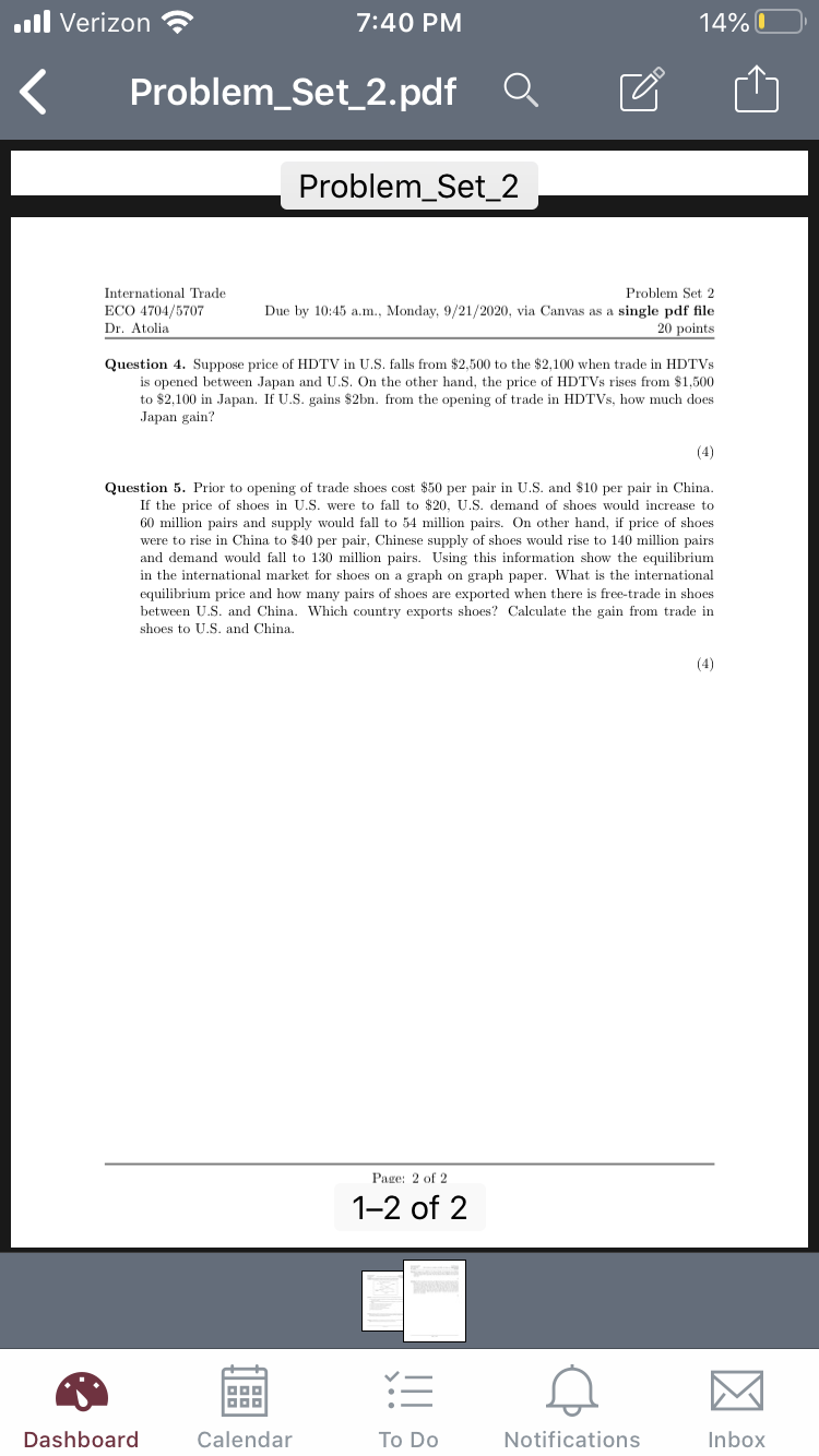 Verizon 7:40 PM < Problem_Set_2.pdf Problem_Set_2 To Do 1 40/0(::::::)' Problem Set