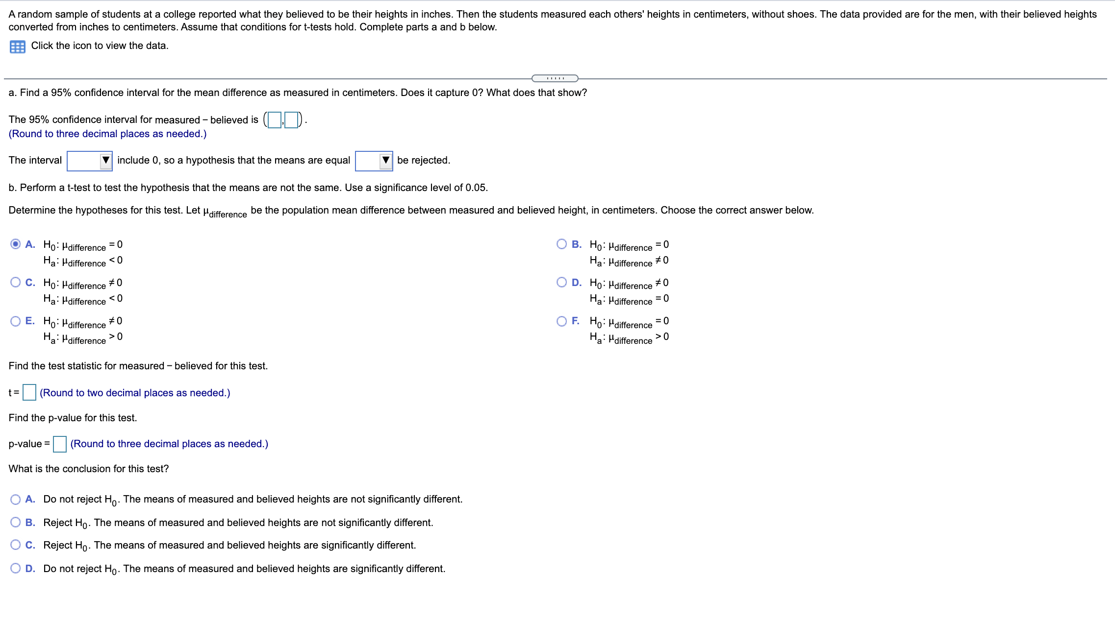 (believed) (measured) (believed) 167 167.64 177 180.34 170 170.18 179 177.80 183