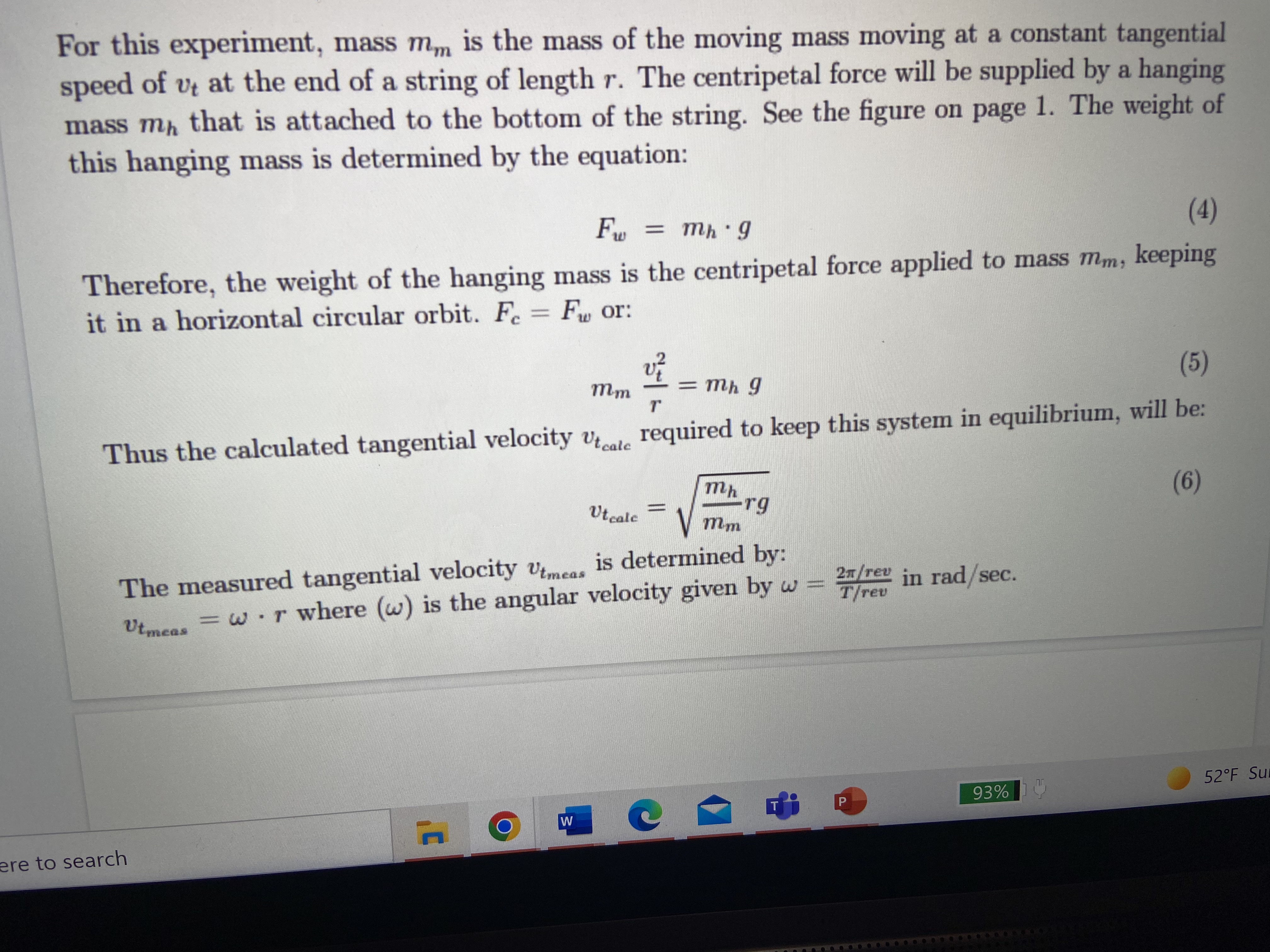 and the effect on velocity of the stopper, the radius and the