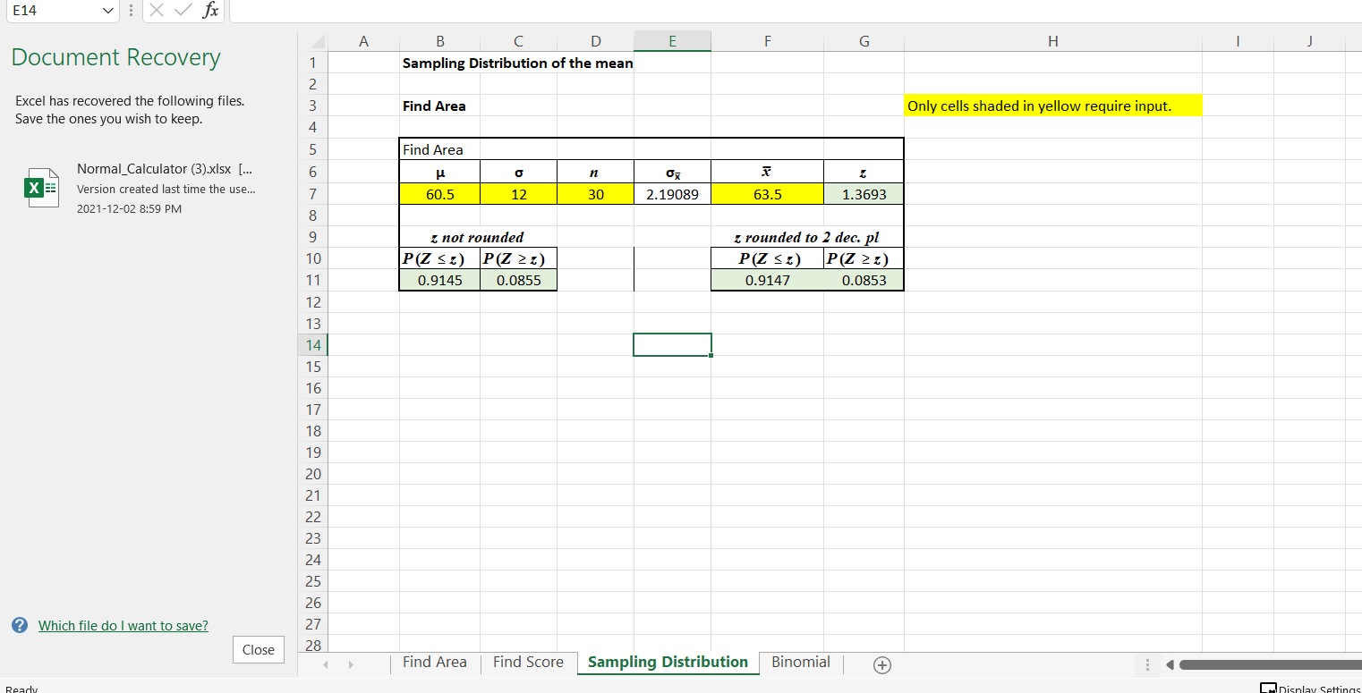 the distribution of the sample mean? HI b) What is the standard