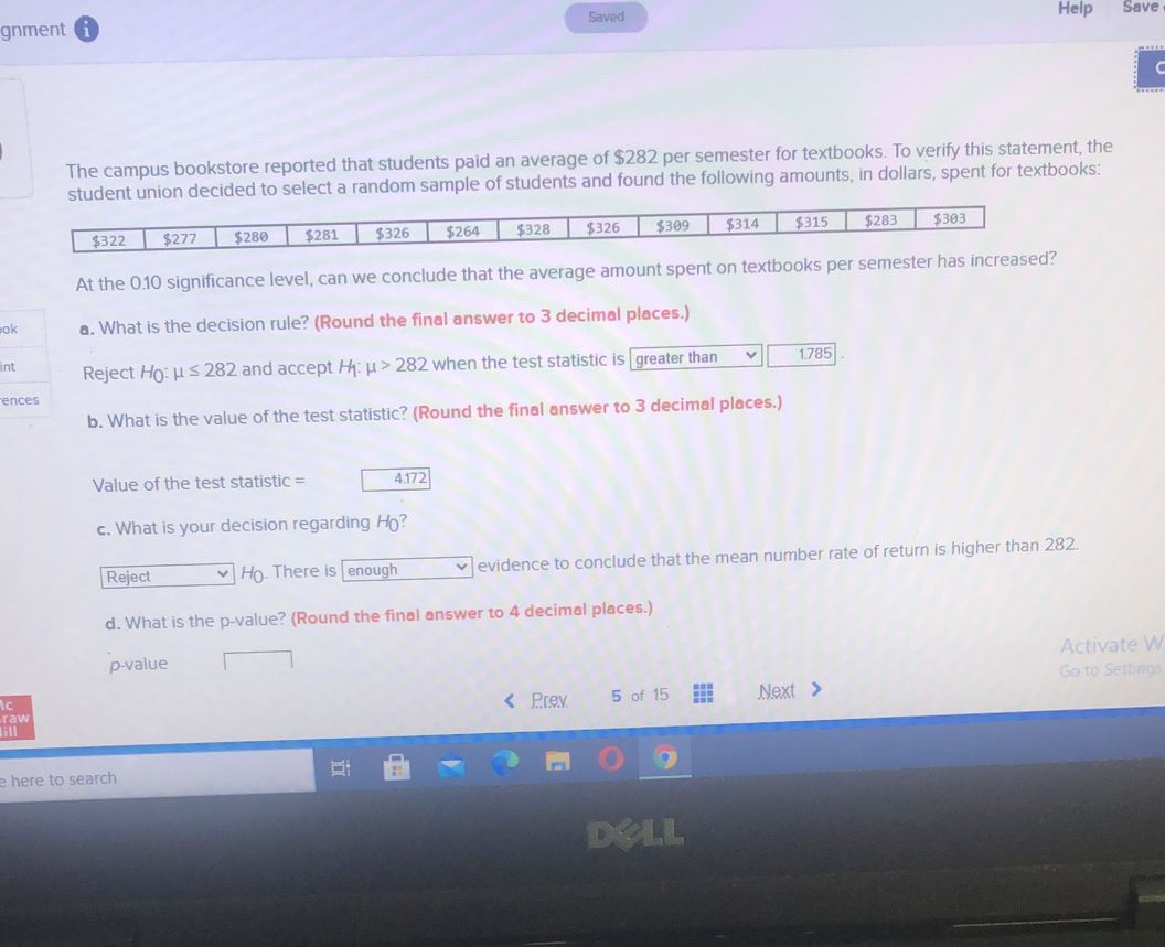  gnment (i Saved Help Save The campus bookstore reported that students