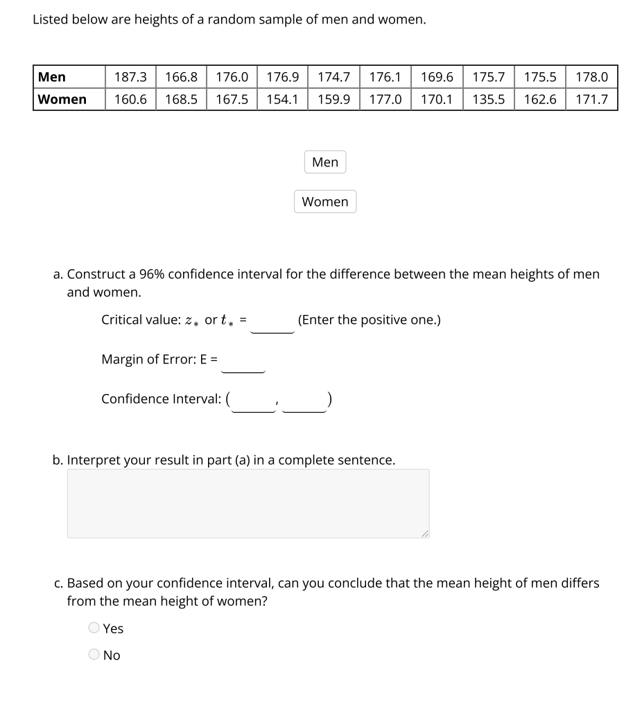 5 Listed below are body temperatures (in OF) from seven different subjects