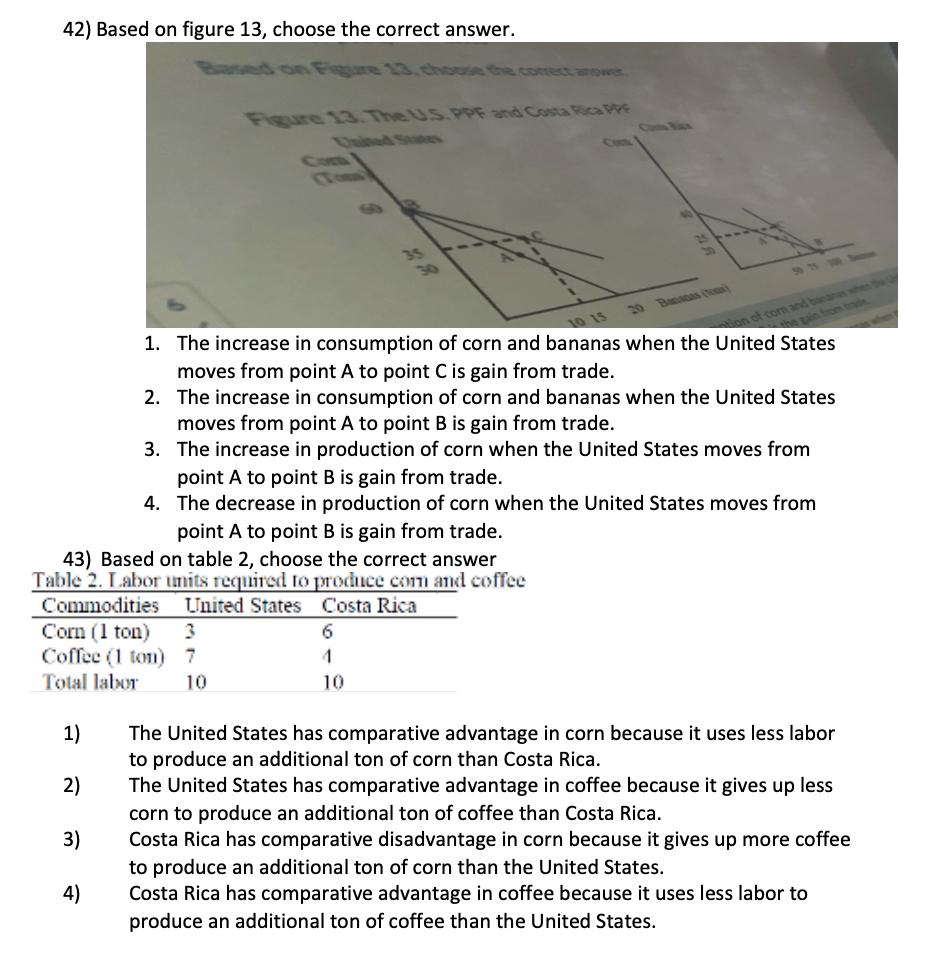 the two nations because taste are different. There is no beneficial trade