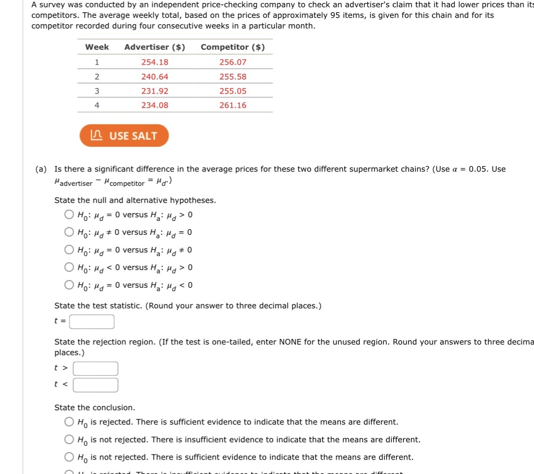 b) what is appropriate pvalue for the test conducted in part a