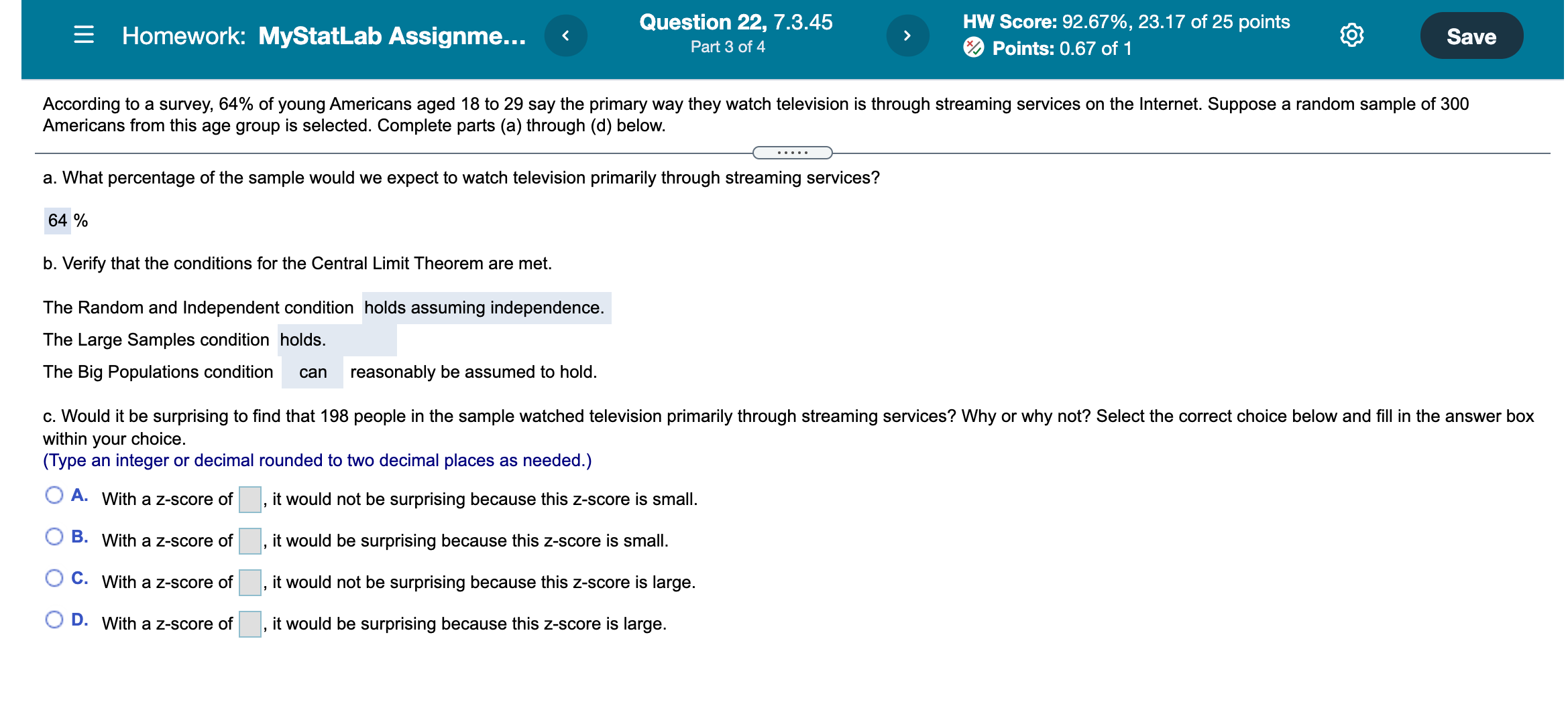 Need help solving _ . t' n22, 7. .4 st :92.67'V,23.17 f25