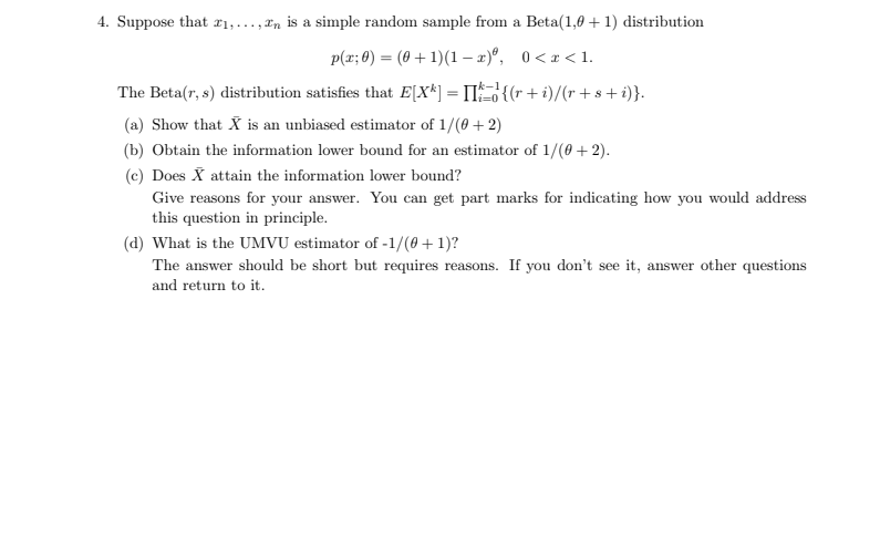 4. Suppose that 1:1. . .. ,m\" is a simple random