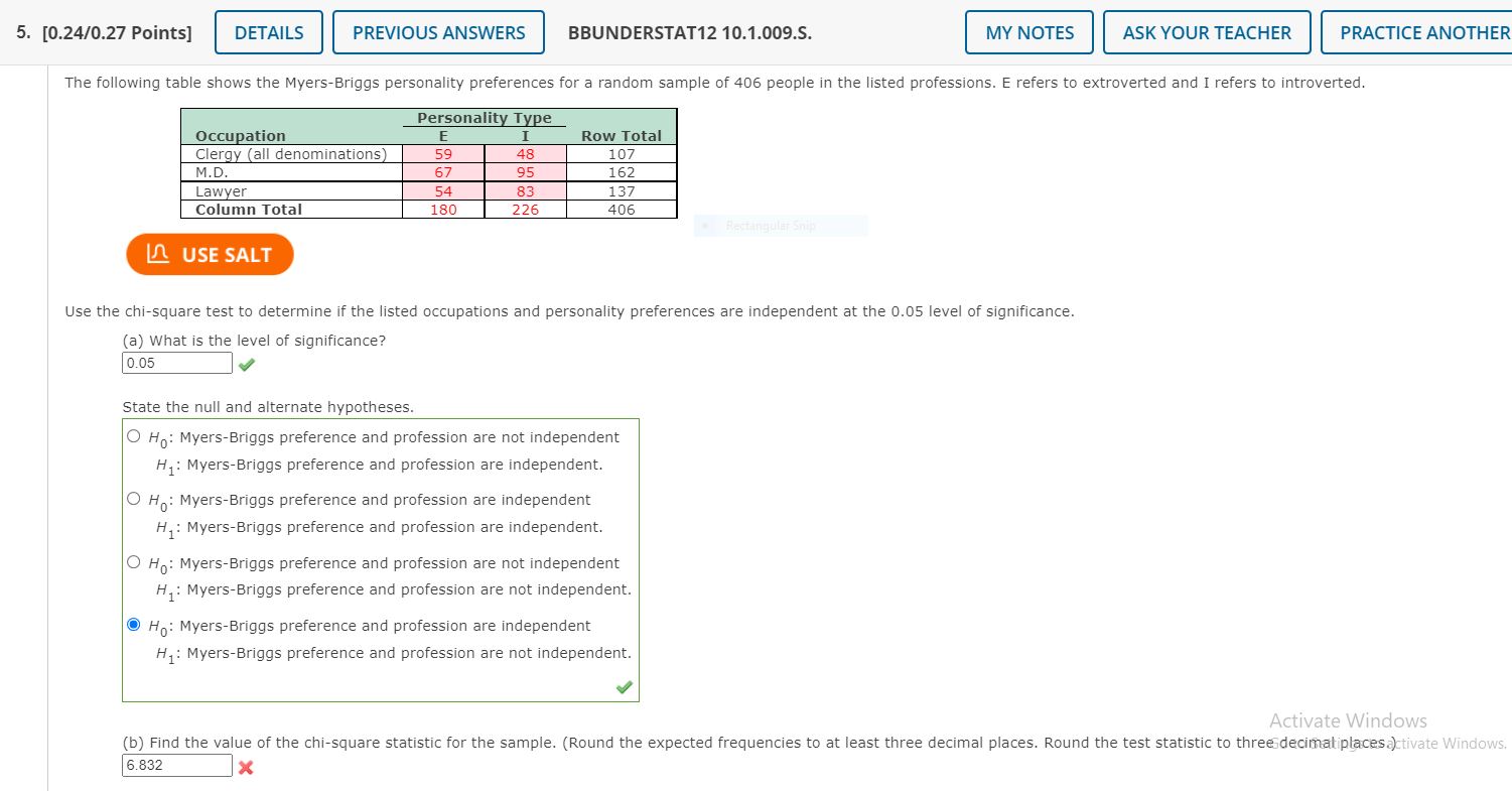 1D. [0.24f0.27 Points] PREVIOUS ANSWERS BBUNDERSTAT12 10.1.015.MI.S. ASK YOUR TEACHER PRACI'ICE ANOTHER