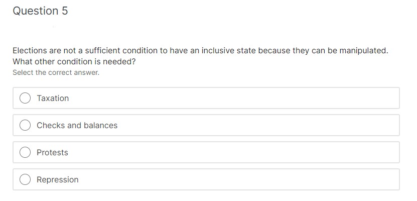 are economies of scale in violence. Question 3 What is the time-consistency